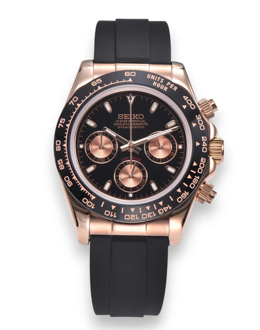 Seiko Mod Rose Gold Daytona x